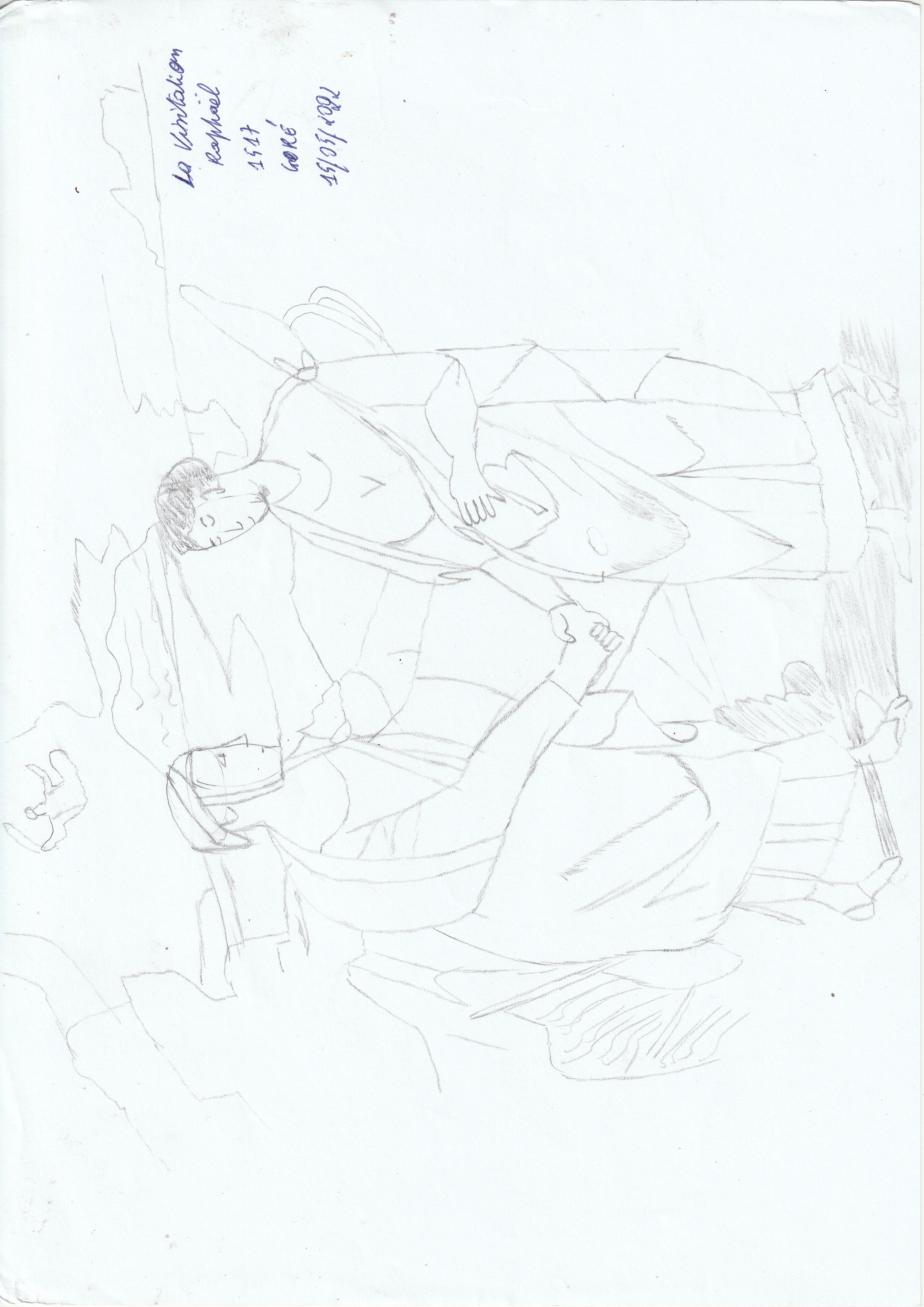 La Visitation, dessin de GOLI Gore Gbaka